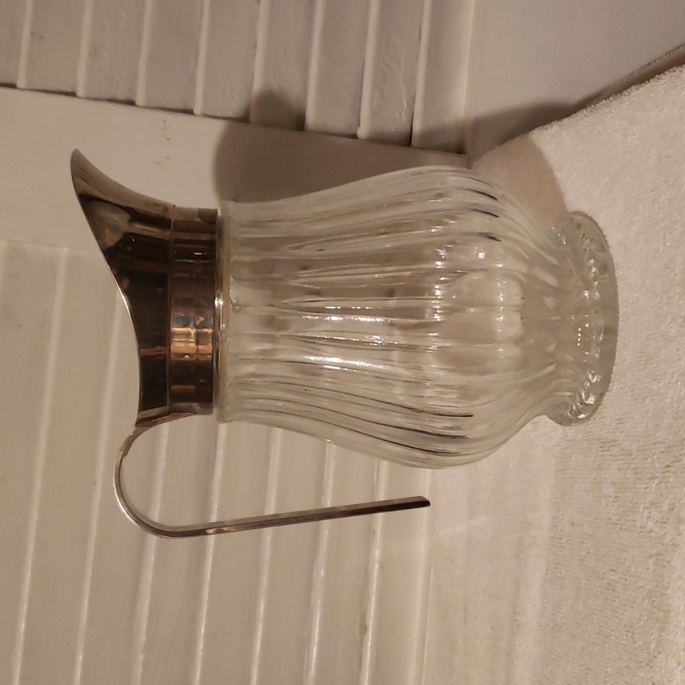 Vintage Italian Glass Tea Pitcher